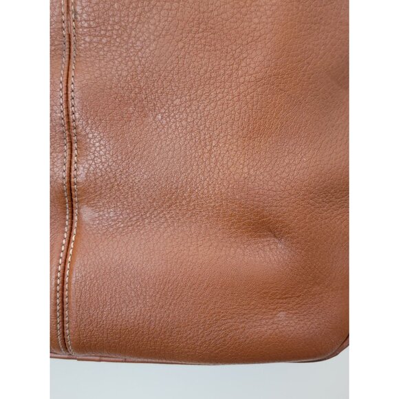 Dooney & Bourke Caramel Brown Pebble Leather Shoulder Crossbody Bag Purse - Picture 12 of 16